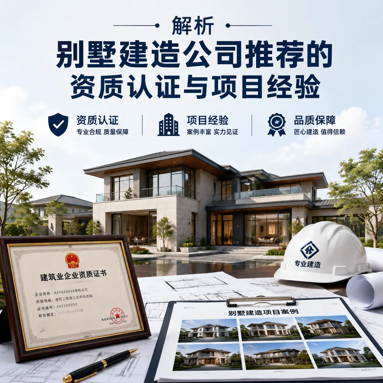 解析 湖北 别墅建造公司推荐的资质认证与项目经验
