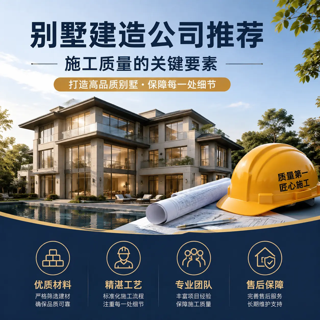 别墅建造公司推荐： 湖北 施工质量的关键要素