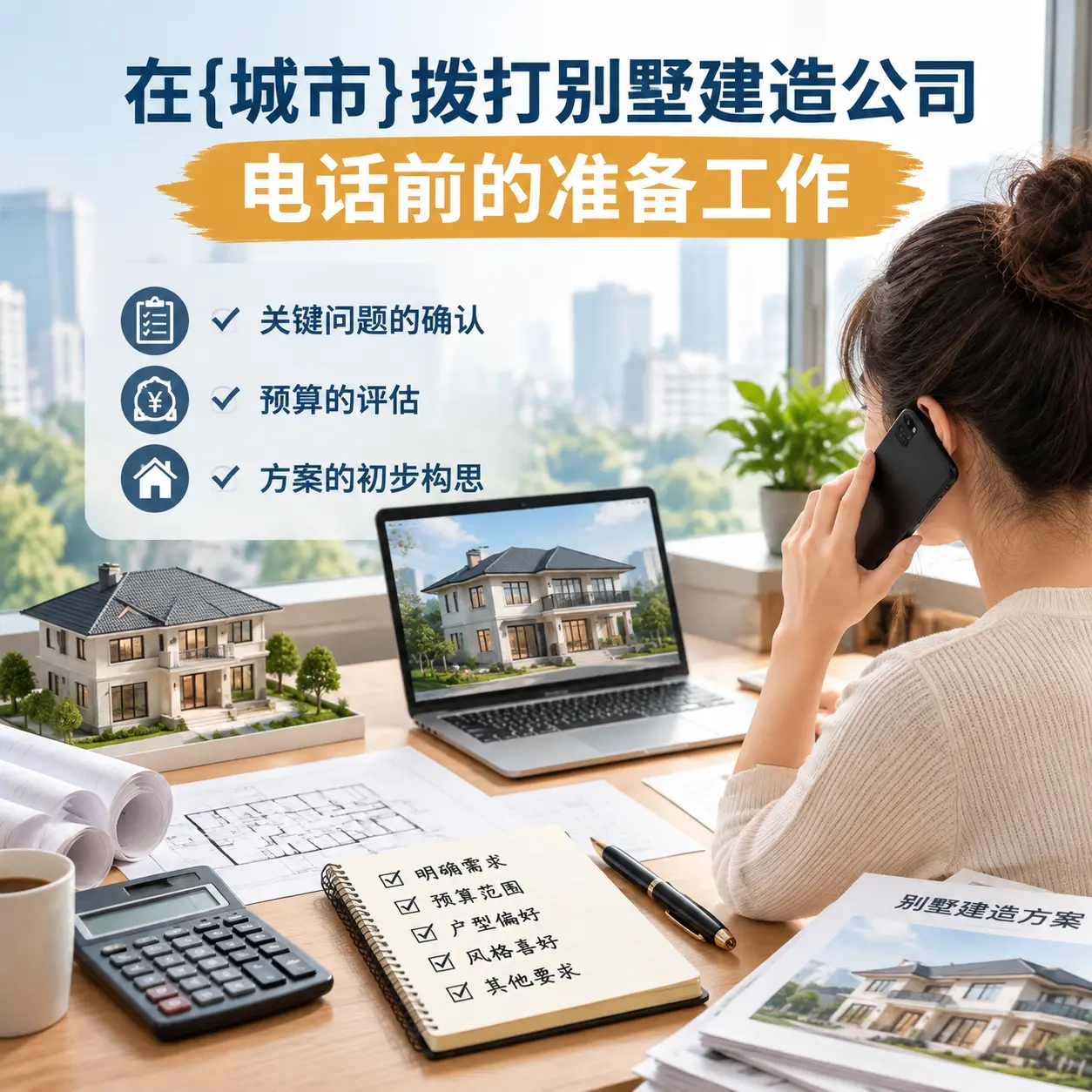 在湖北拨打别墅建造公司电话前的准备工作