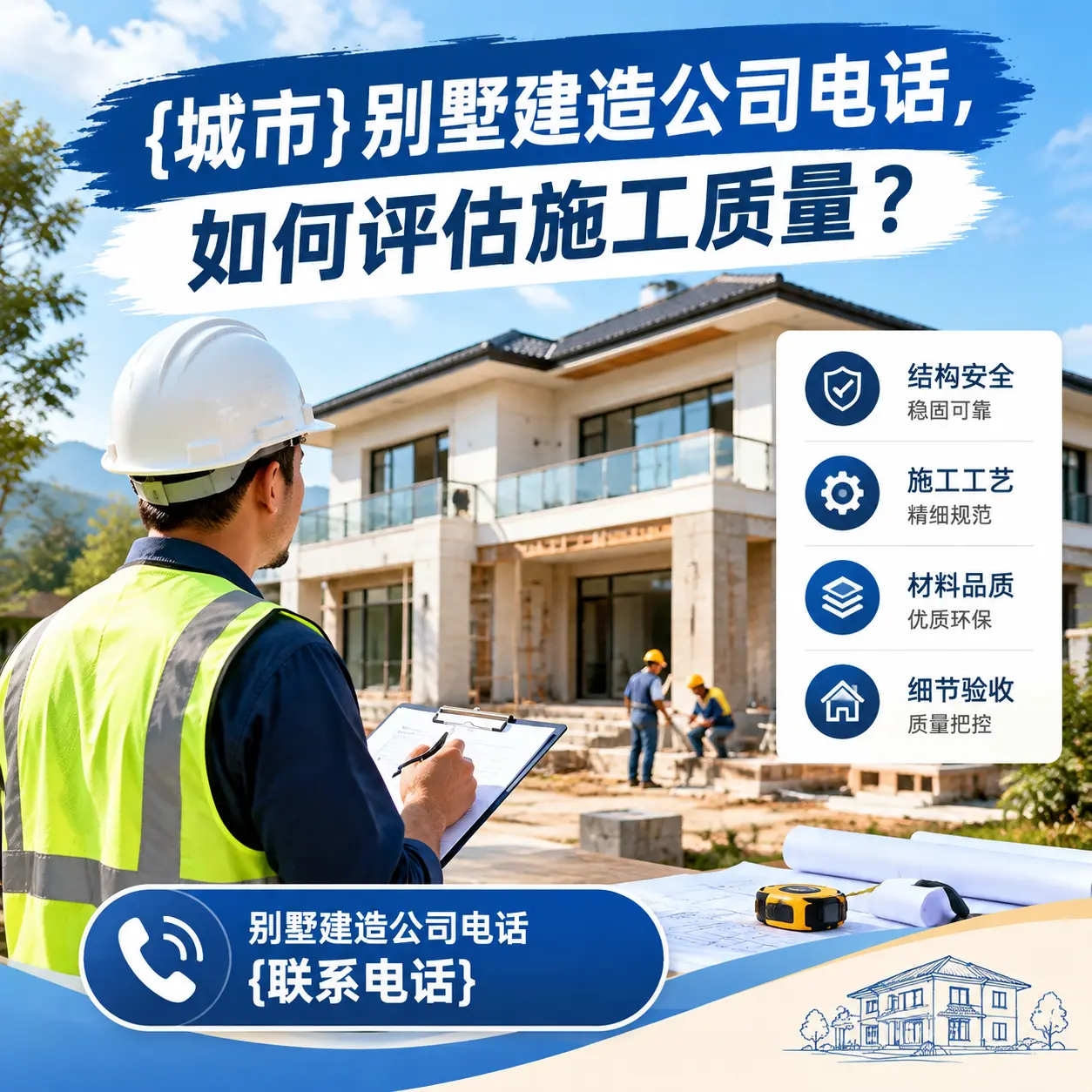 湖北别墅建造公司电话,如何评估施工质量?