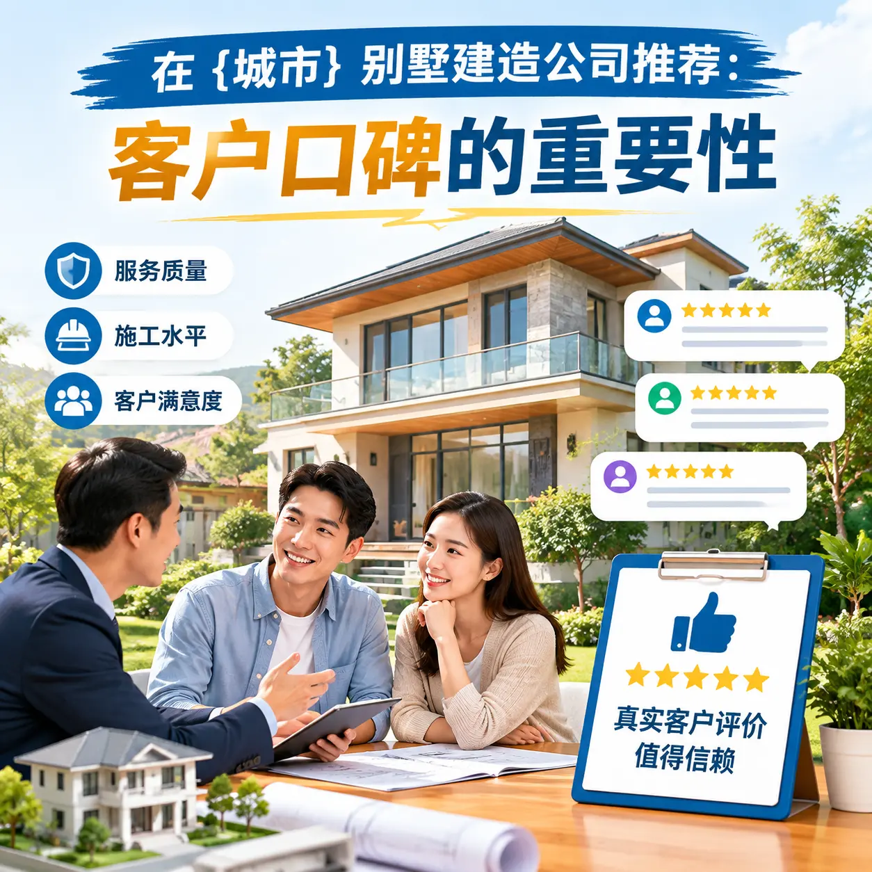 在 湖北 别墅建造公司推荐：客户口碑的重要性
