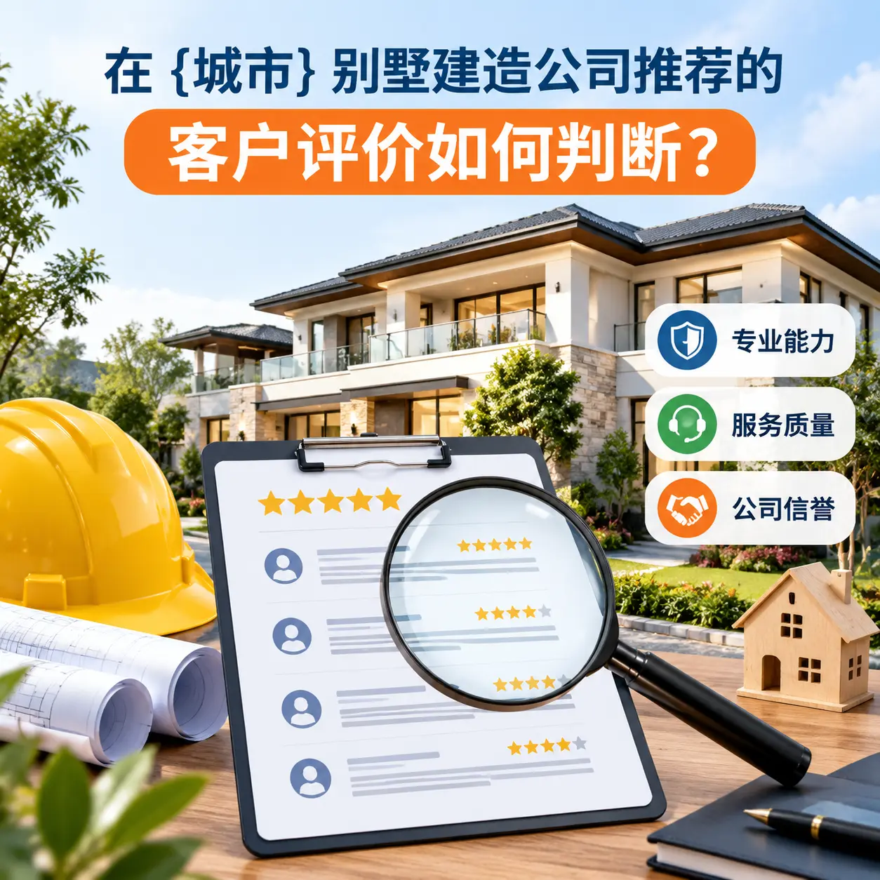 在 湖北 别墅建造公司推荐的客户评价如何判断？