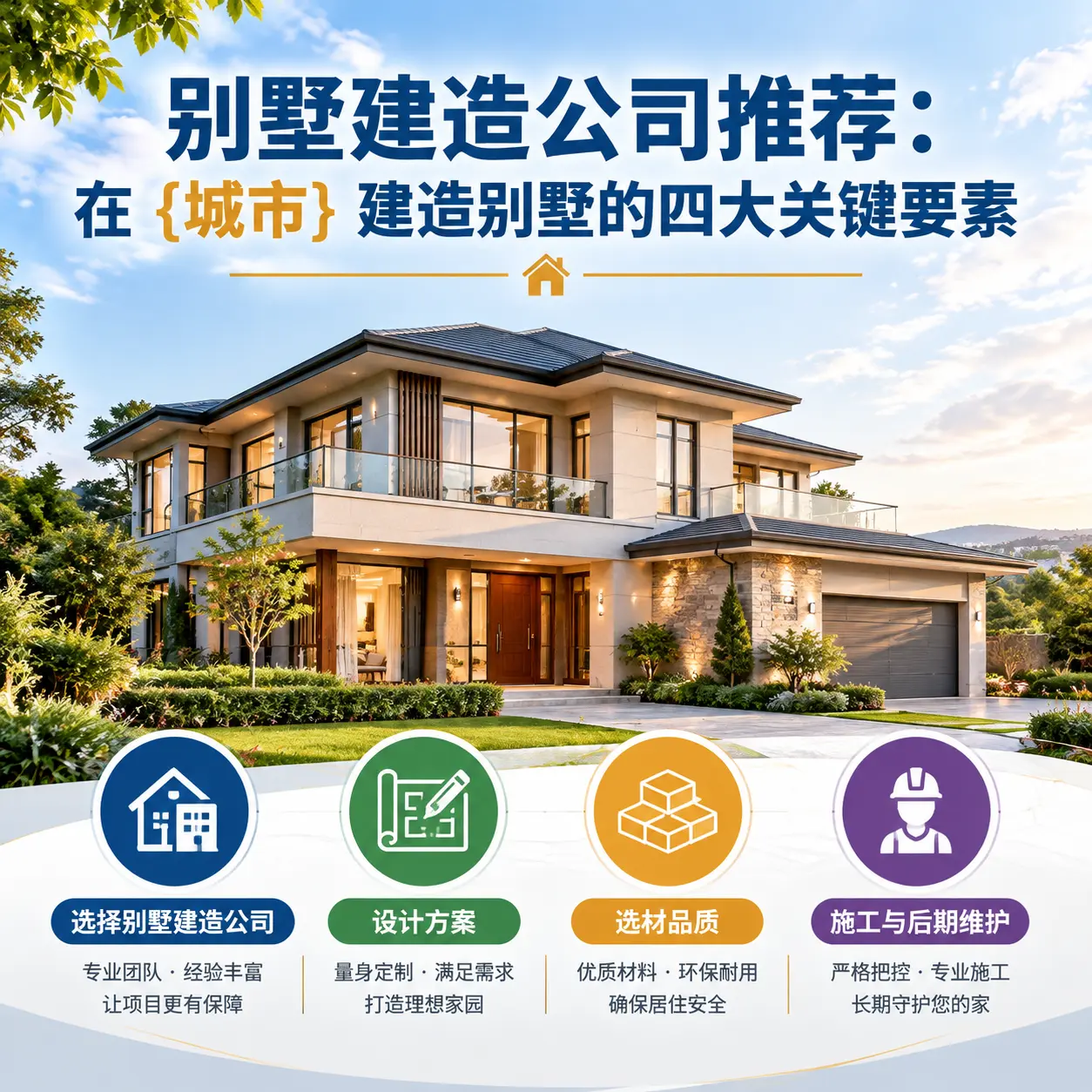 别墅建造公司推荐:在 湖北 建造别墅的四大关键要素
