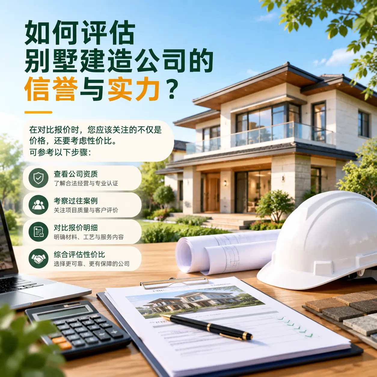 如何评估 湖北 别墅建造公司的信誉与实力？