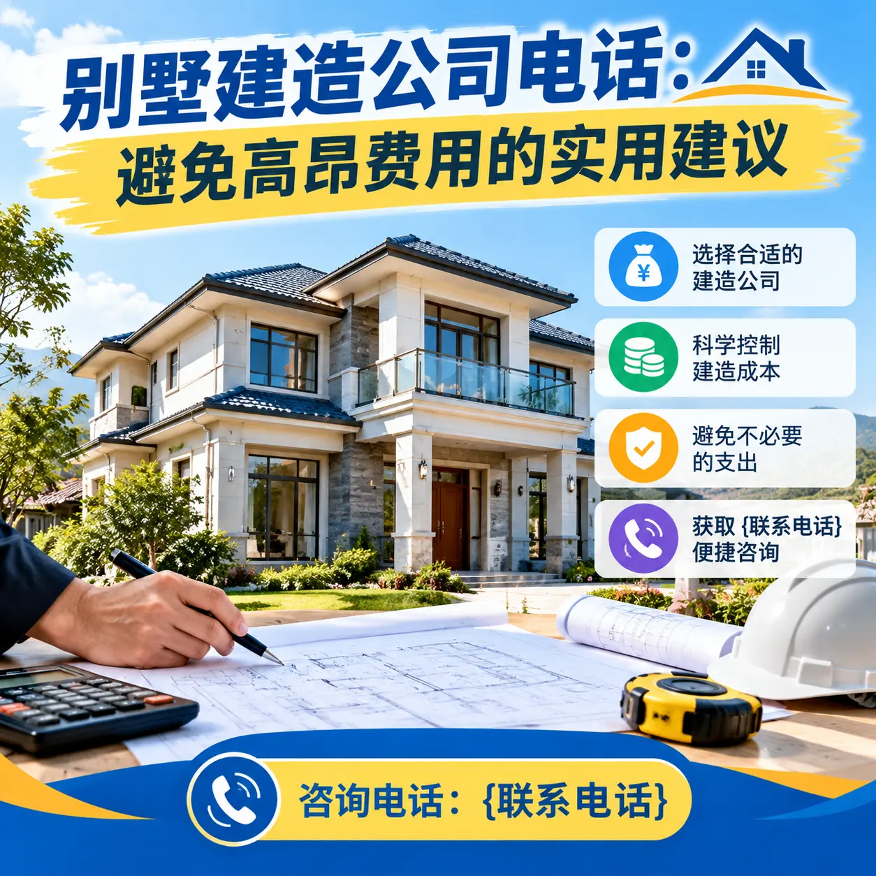 湖北别墅建造公司电话:避免高昂费用的实用建议