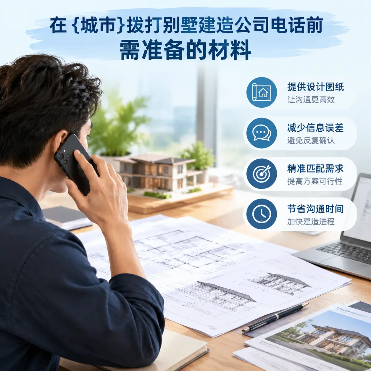 在湖北拨打别墅建造公司电话前需准备的材料