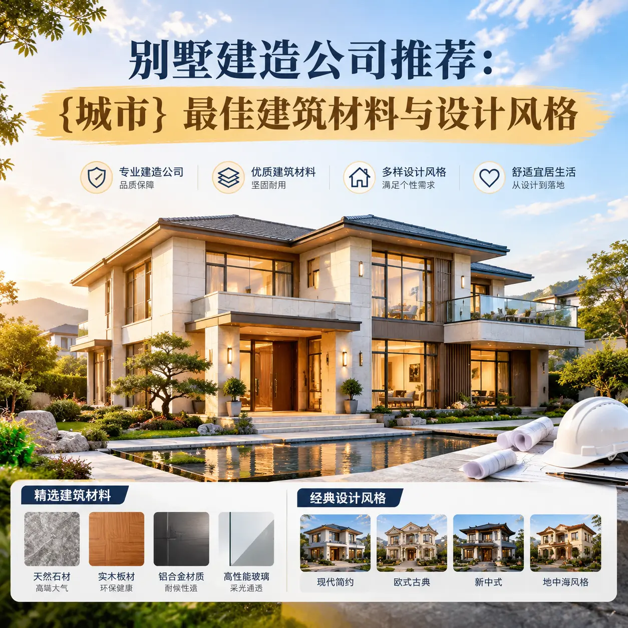 别墅建造公司推荐: 湖北 最佳建筑材料与设计风格