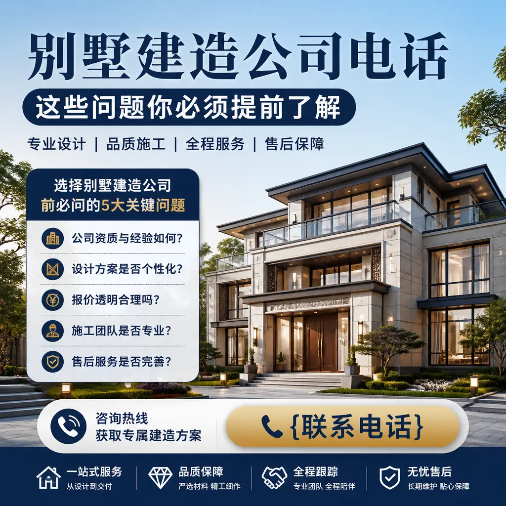 湖北别墅建造公司电话，这些问题你必须提前了解