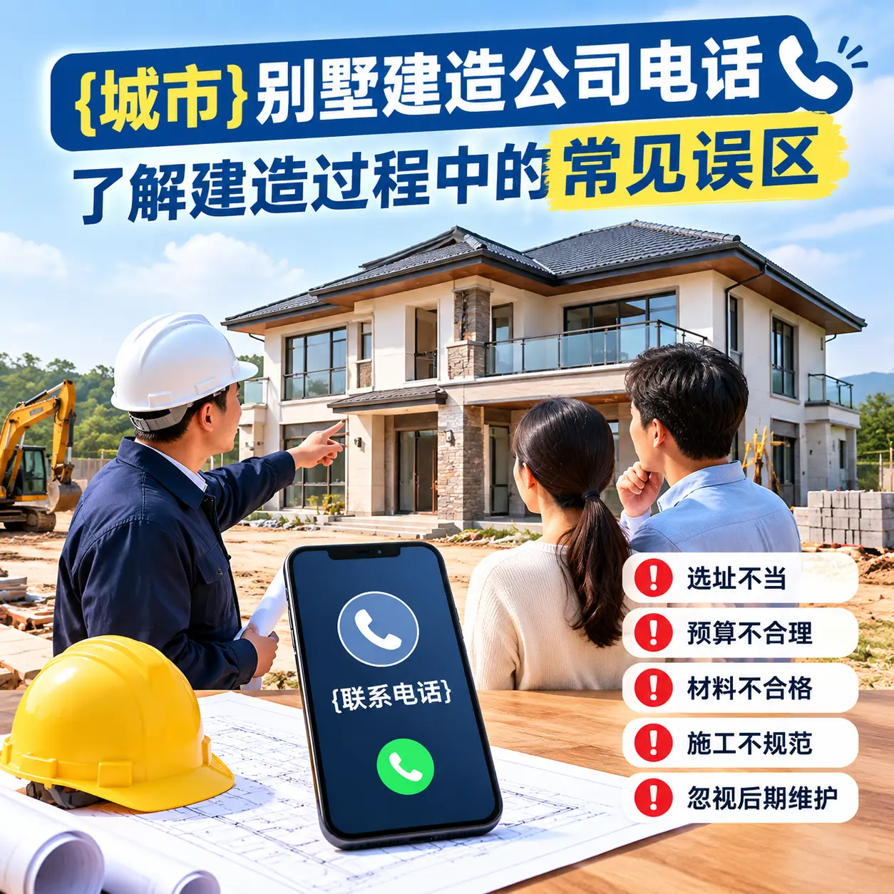 湖北别墅建造公司电话，了解建造过程中的常见误区