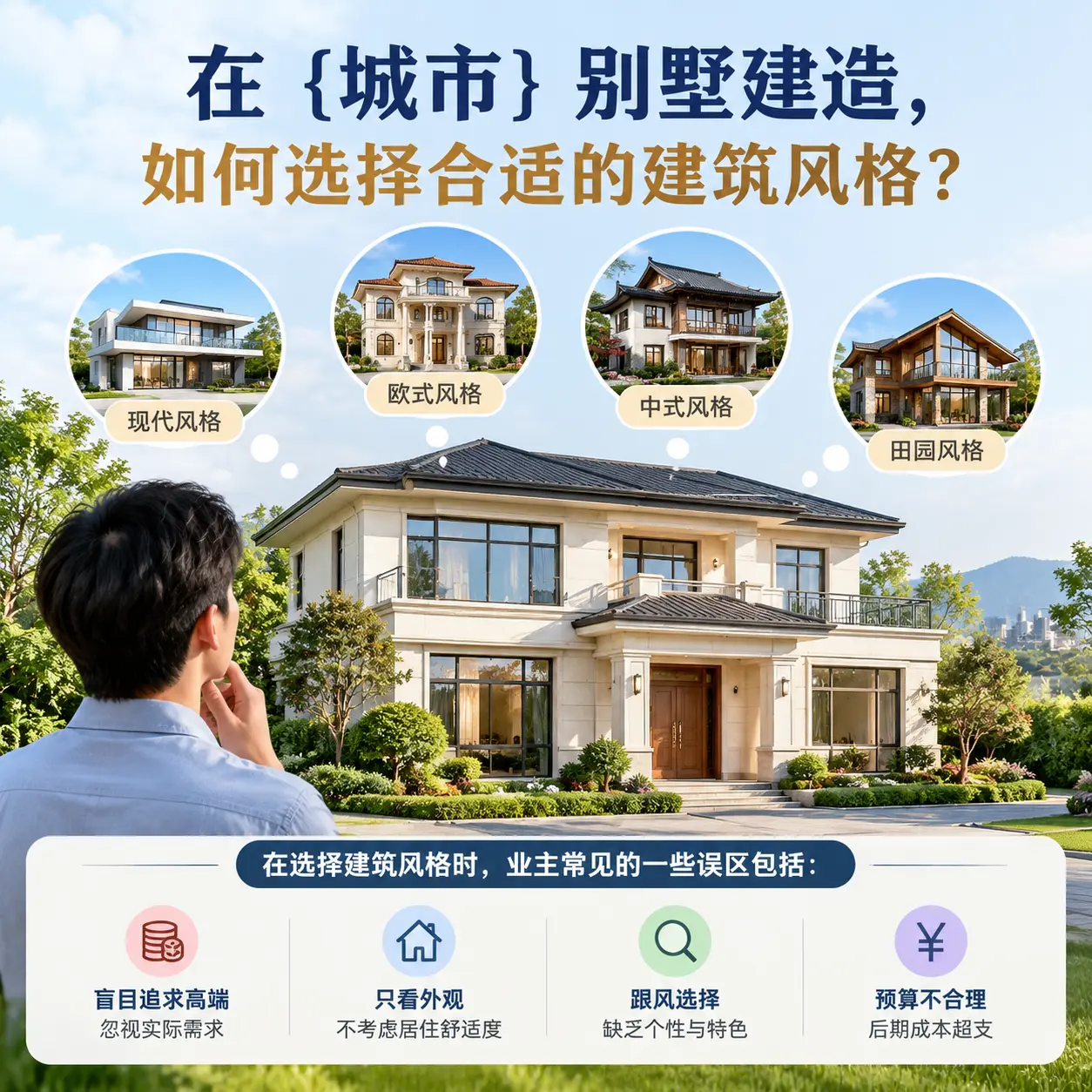 在 湖北 别墅建造，如何选择合适的建筑风格？