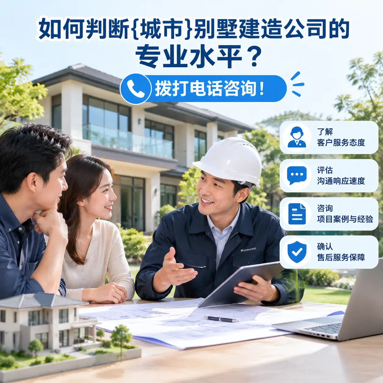 如何判断湖北别墅建造公司的专业水平?拨打电话咨询!