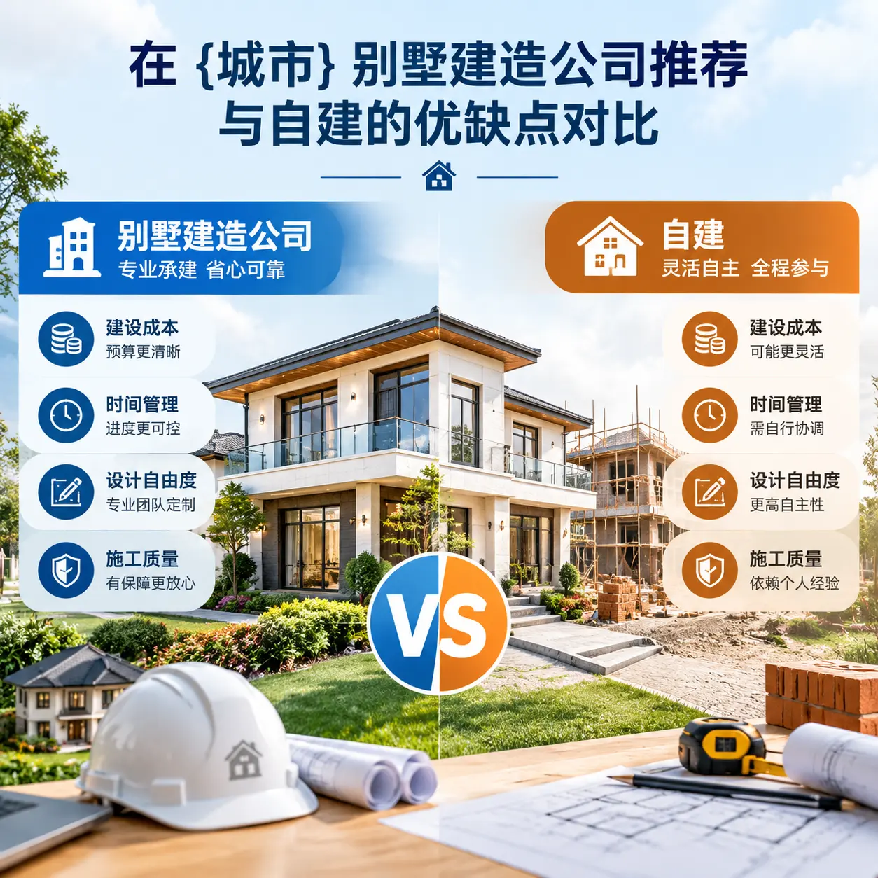 在 湖北 别墅建造公司推荐与自建的优缺点对比